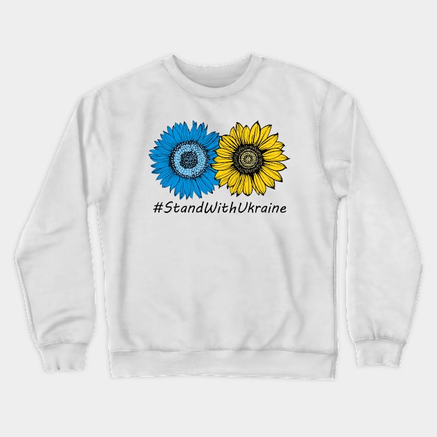 Stand with ukraine sunflower Crewneck Sweatshirt by LeonAd